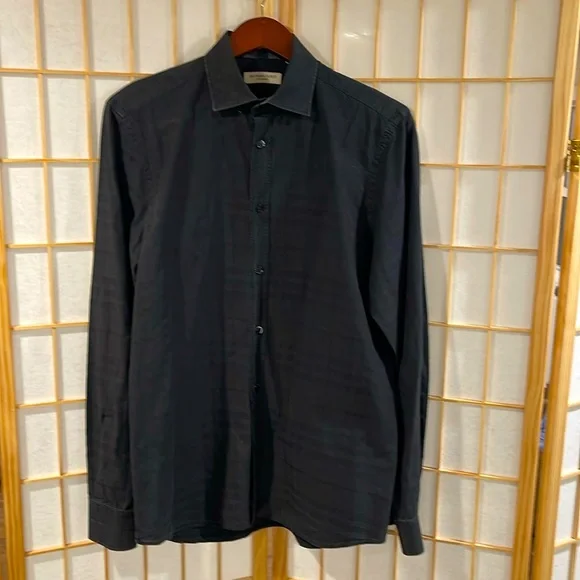 Burberry | Shirts | Vintage Burberry Mens Shirt Black 0 Cotton Size 41r16  3435 | Poshmark